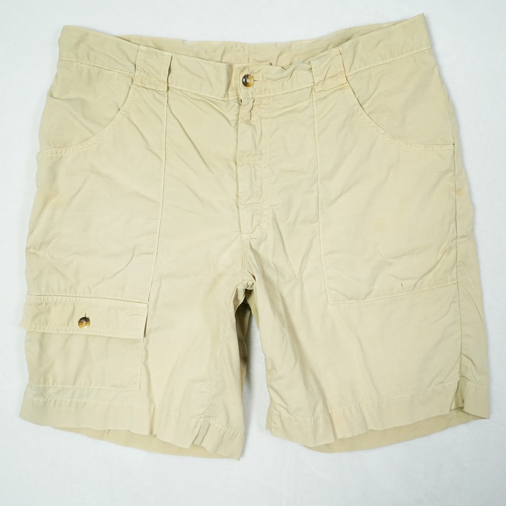 Burberry London Mens Tan Cargo Utility Shorts Size 54 IT 37 Waist Italy - READ